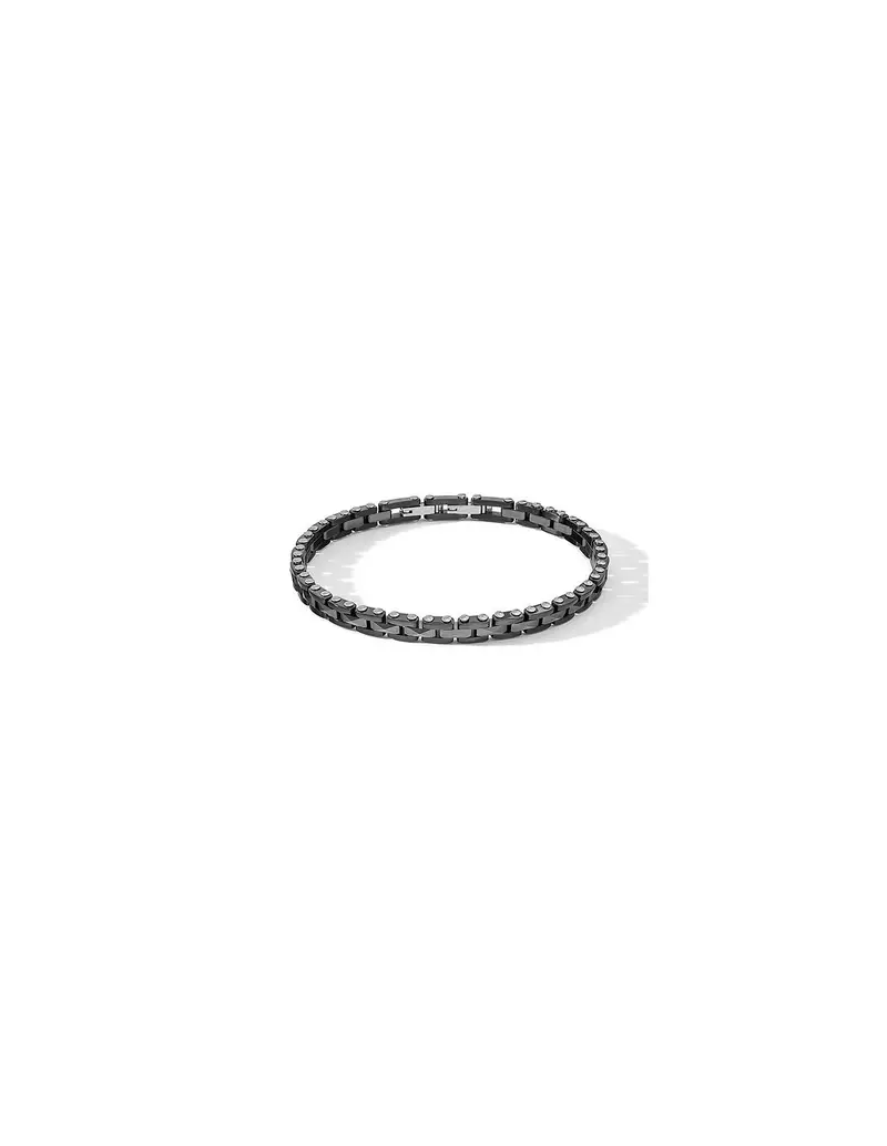 Bracciale COMETE GIOIELLI Uomo UBR 1084 in acciaio pvd nero e ceramica
