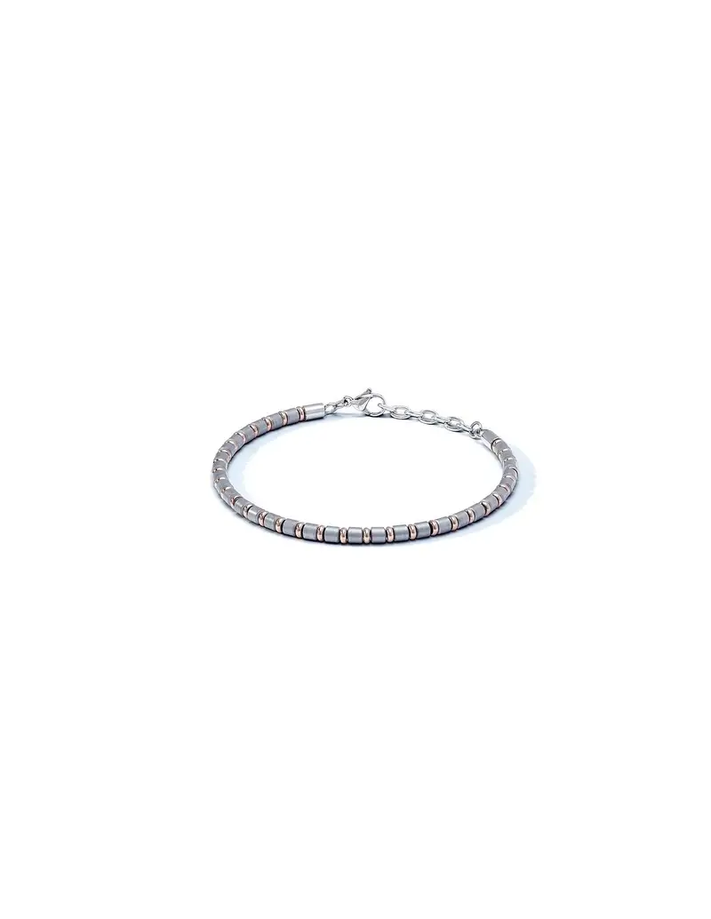 Bracciale COMETE GIOIELLI Uomo UBR 1145 in acciaio pvd oro rosa ed ematite