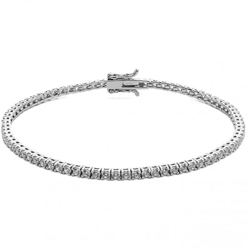 Bracciale Tennis Uomo Argento 925 Gioiello Comete