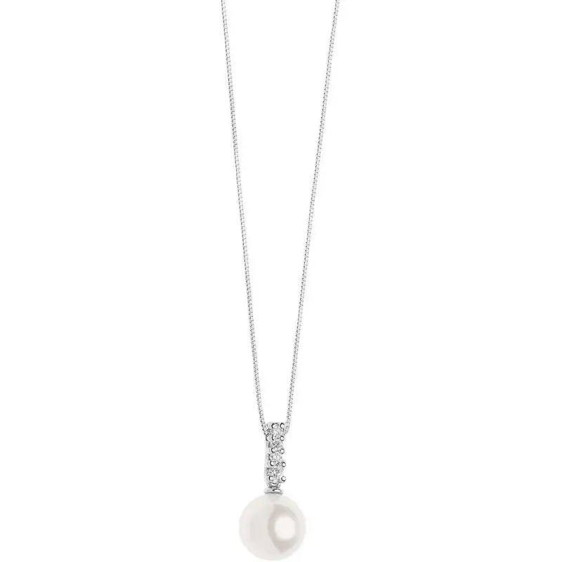 Collana Donna Gioielli Comete Moon Light - Oro Bianco