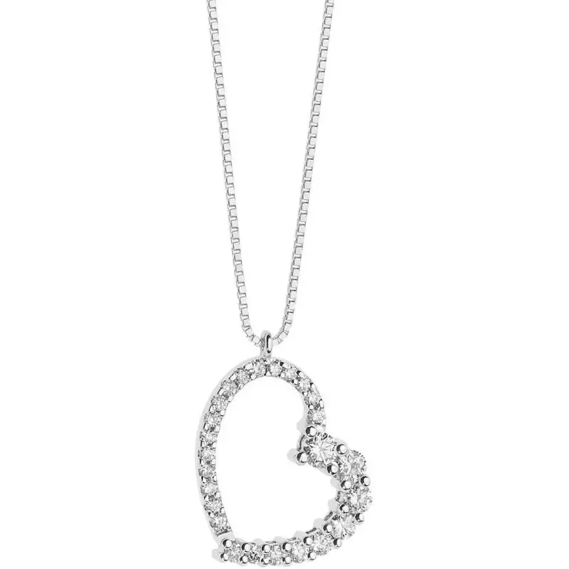 Collana Donna Gioielli Comete Onda - Oro Bianco - Comete