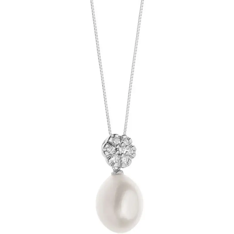 Collana Donna Gioielli Comete - Oro Bianco - Comete Gioielli
