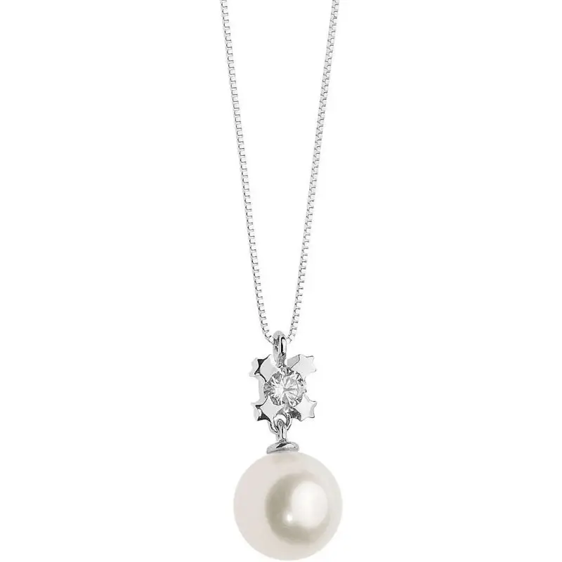 Collana Donna Gioielli Comete Stella - Oro Bianco - Comete