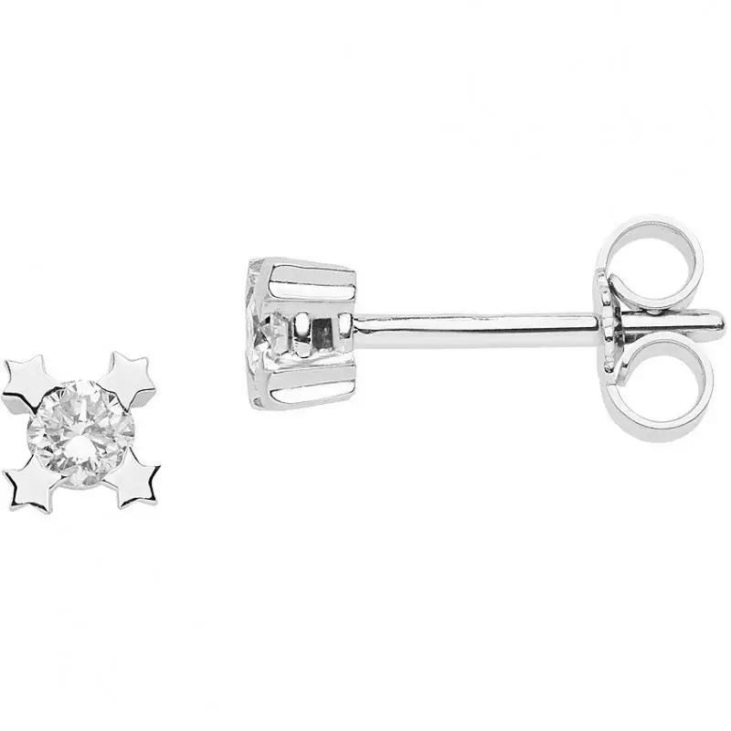 Orecchini Donna Gioielli Comete Stella - Oro Bianco