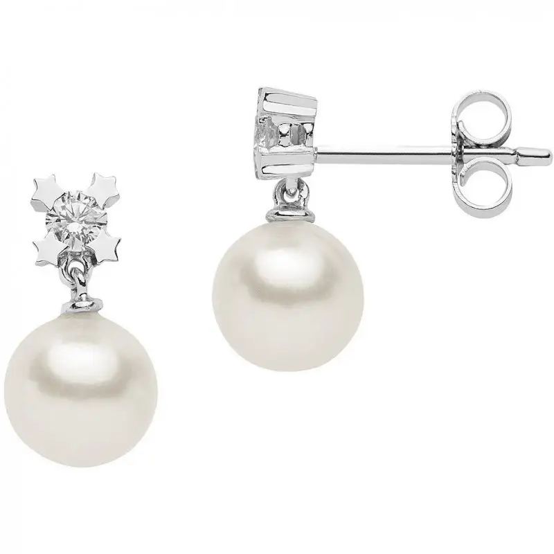 Orecchini Donna Gioielli Comete Stella - Oro Bianco