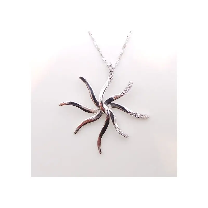 Pendente Comete Donna - Oro Bianco - Comete Gioielli miniatura 2