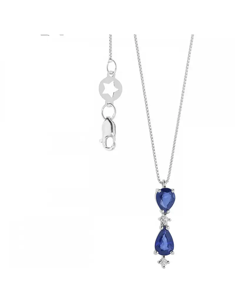 Girocollo COMETE GIOIELLI Storia di Luce in oro, diamanti e zaffiro GLB1606