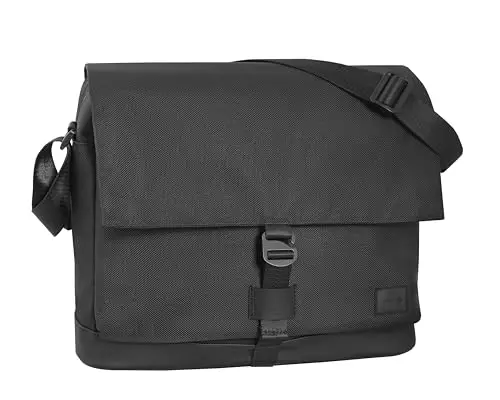 COMIX, Messenger Unisex-Adulto, Nero, 35 x 30H x 11,5 cm
