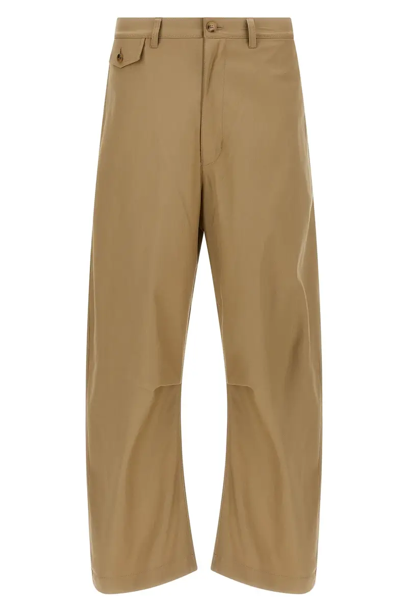 Pantalone Gamba Ricurva Beige