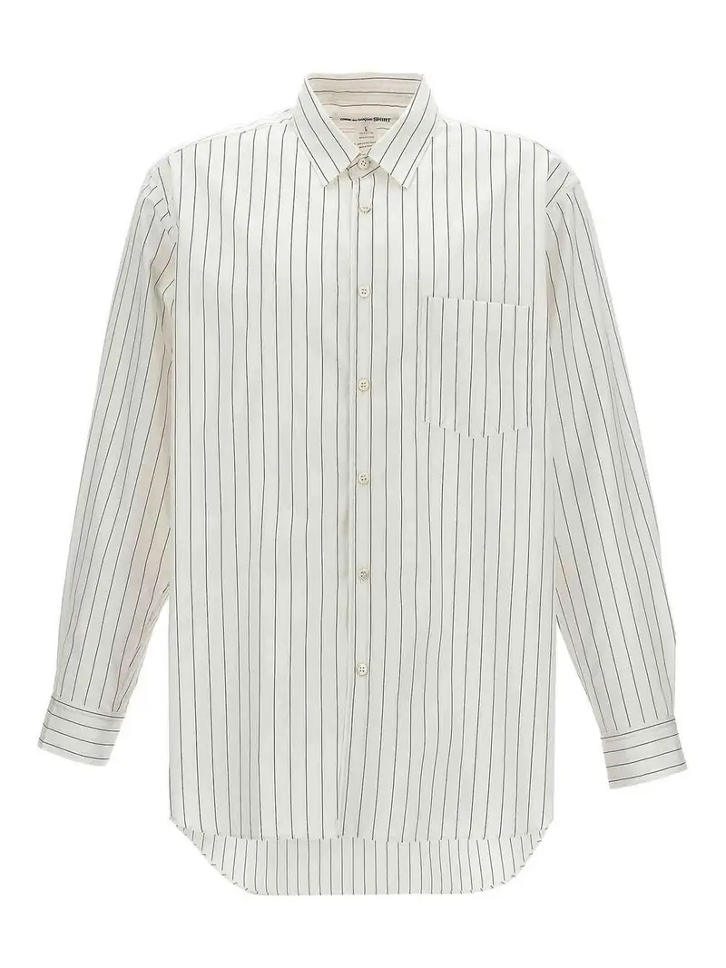 Camicia a righe Bianco