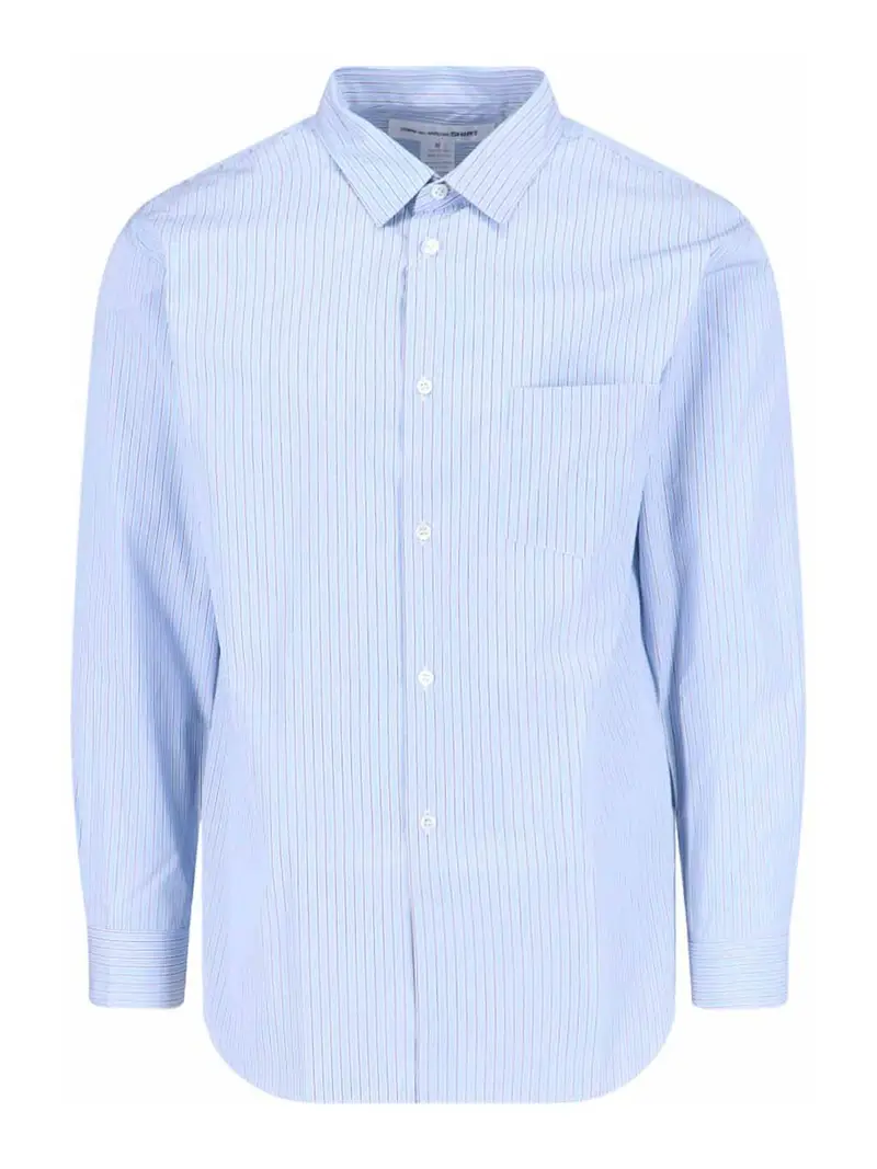 Camicia A Righe Blu
