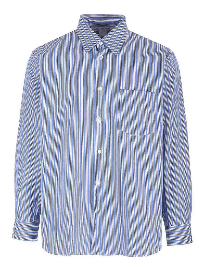 Camicia a strisce Blu