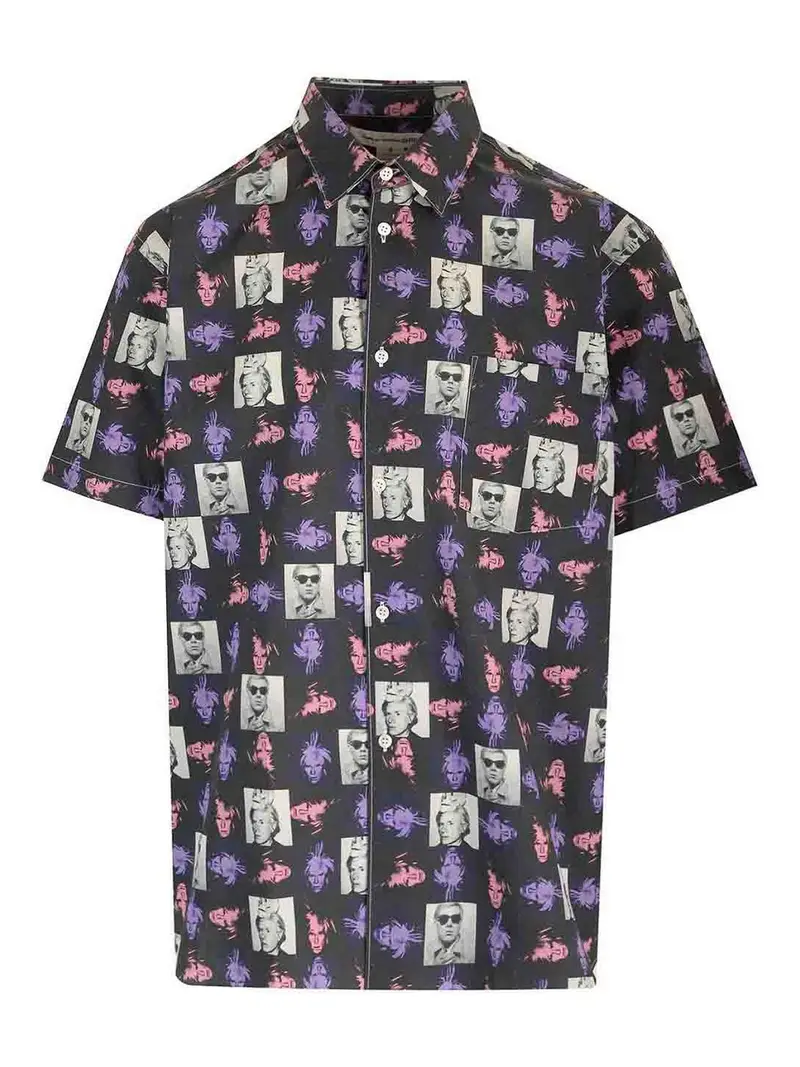 Camicia casual in cotone Multicolore