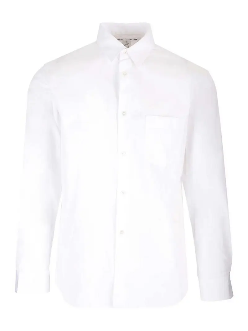 Camicia popin di cotone Bianco