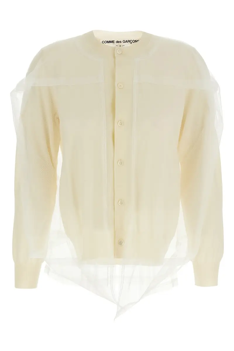 Cardigan Tulle Bianco