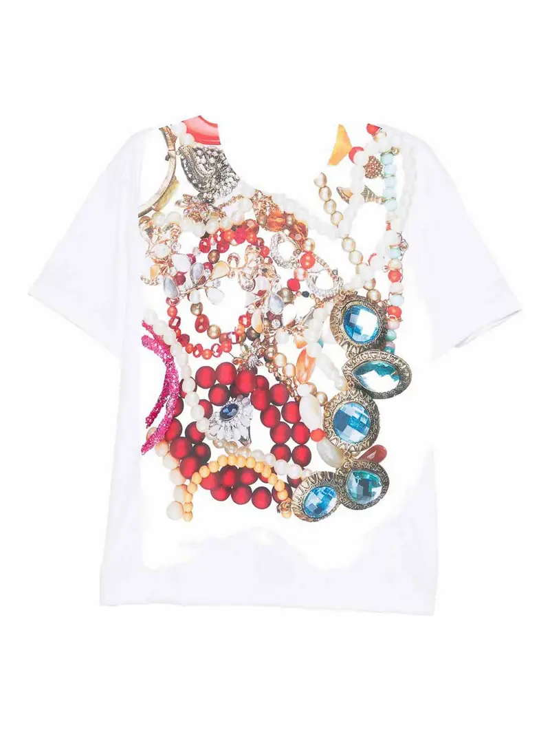 Maglietta stampata Bianco