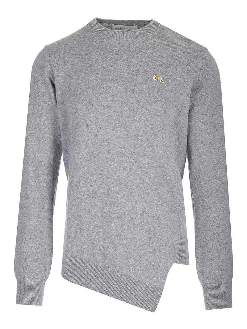 Maglione asimmetrico lacoste Grigio