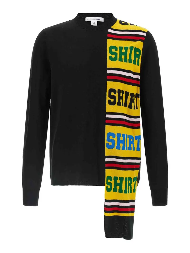 Maglione intarsio Nero