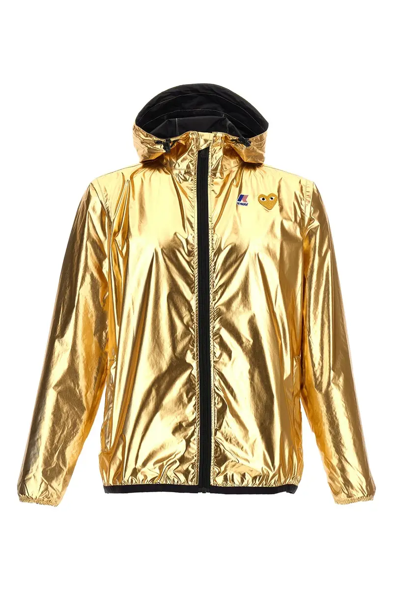 Giacca Comme Des Garcons Play X K-Way Oro