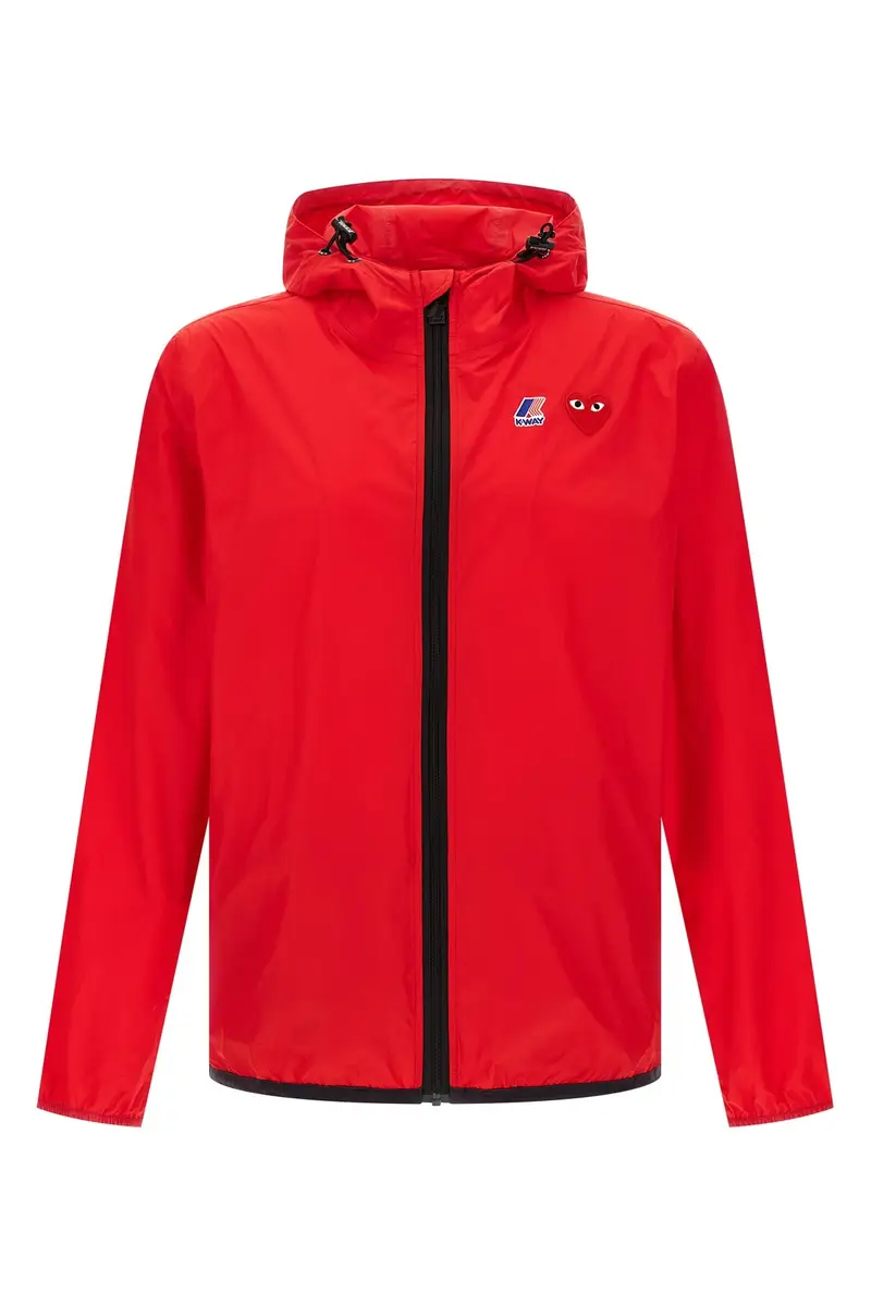 Giacca Comme Des Garcons Play X K-Way Rosso