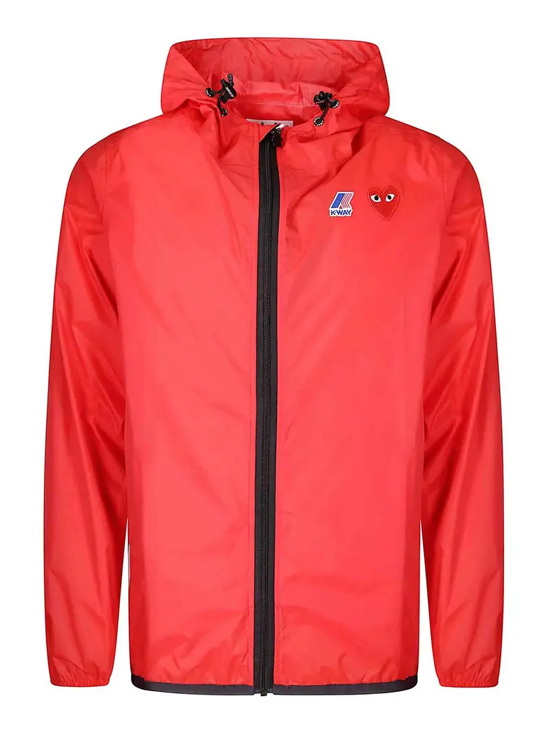 Giacca K-Way Full Zip Rossa Rosso