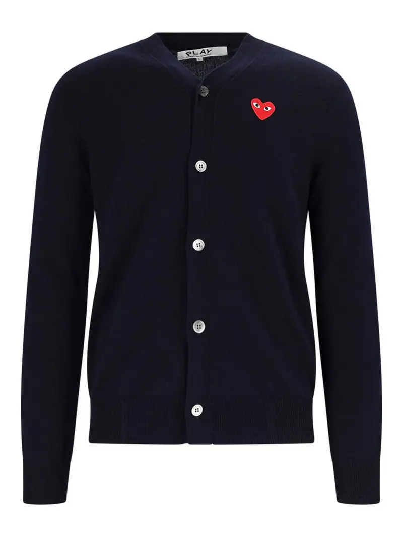 COMME DES GARÇONS PLAY Cardigan Blu 4126221