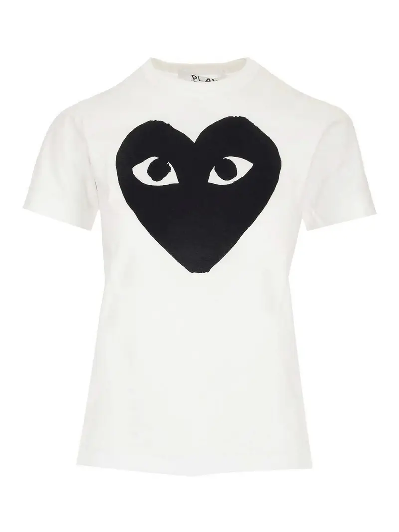 Maglietta con maxi cuore Bianco