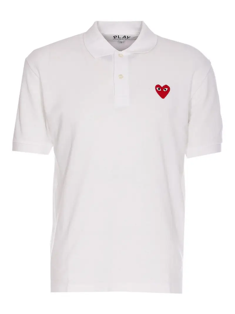 COMME DES GARÇONS PLAY Polo Bianco 3855399