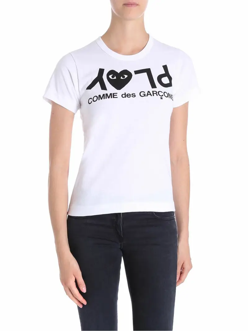 COMME DES GARÇONS PLAY T-shirt Bianco 3854446