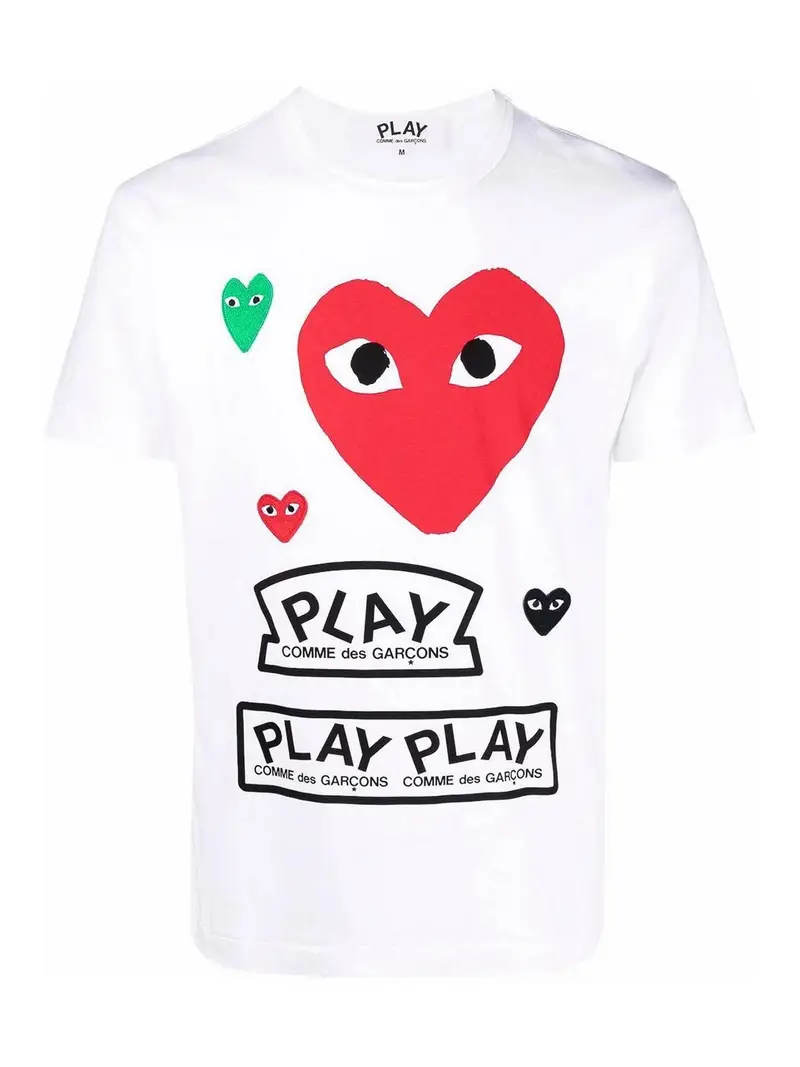 COMME DES GARÇONS PLAY T-shirt Bianco 3264085