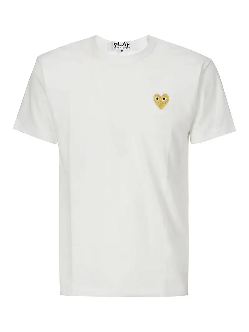 T-shirt con stemma dorato Bianco