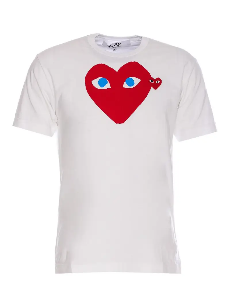 COMME DES GARÇONS PLAY T-shirt Bianco 3995204
