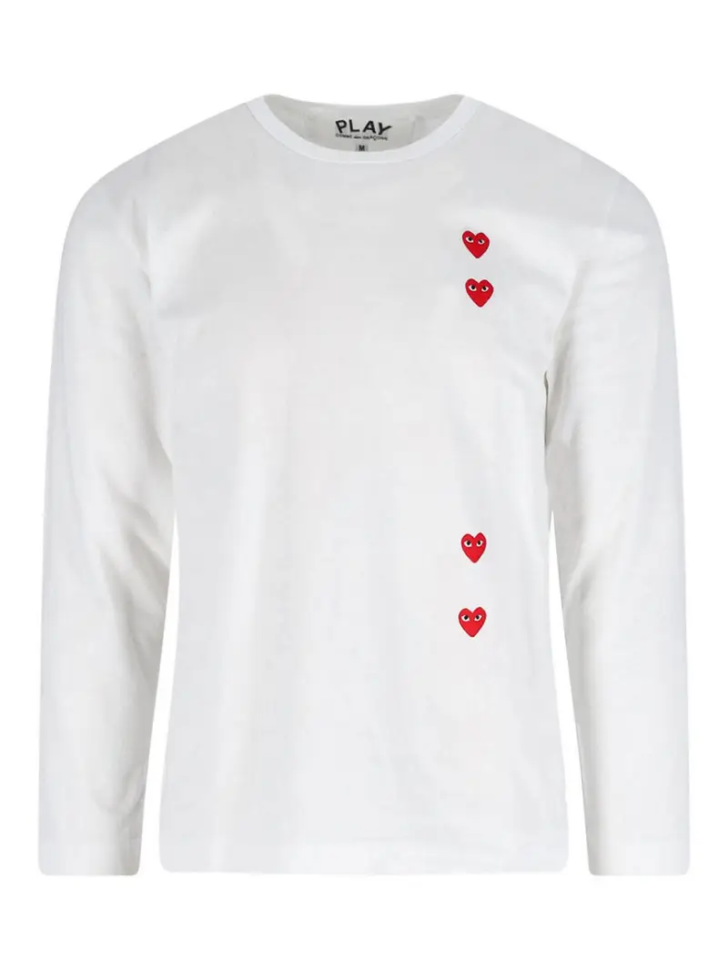 COMME DES GARÇONS PLAY T-shirt Bianco 3996423