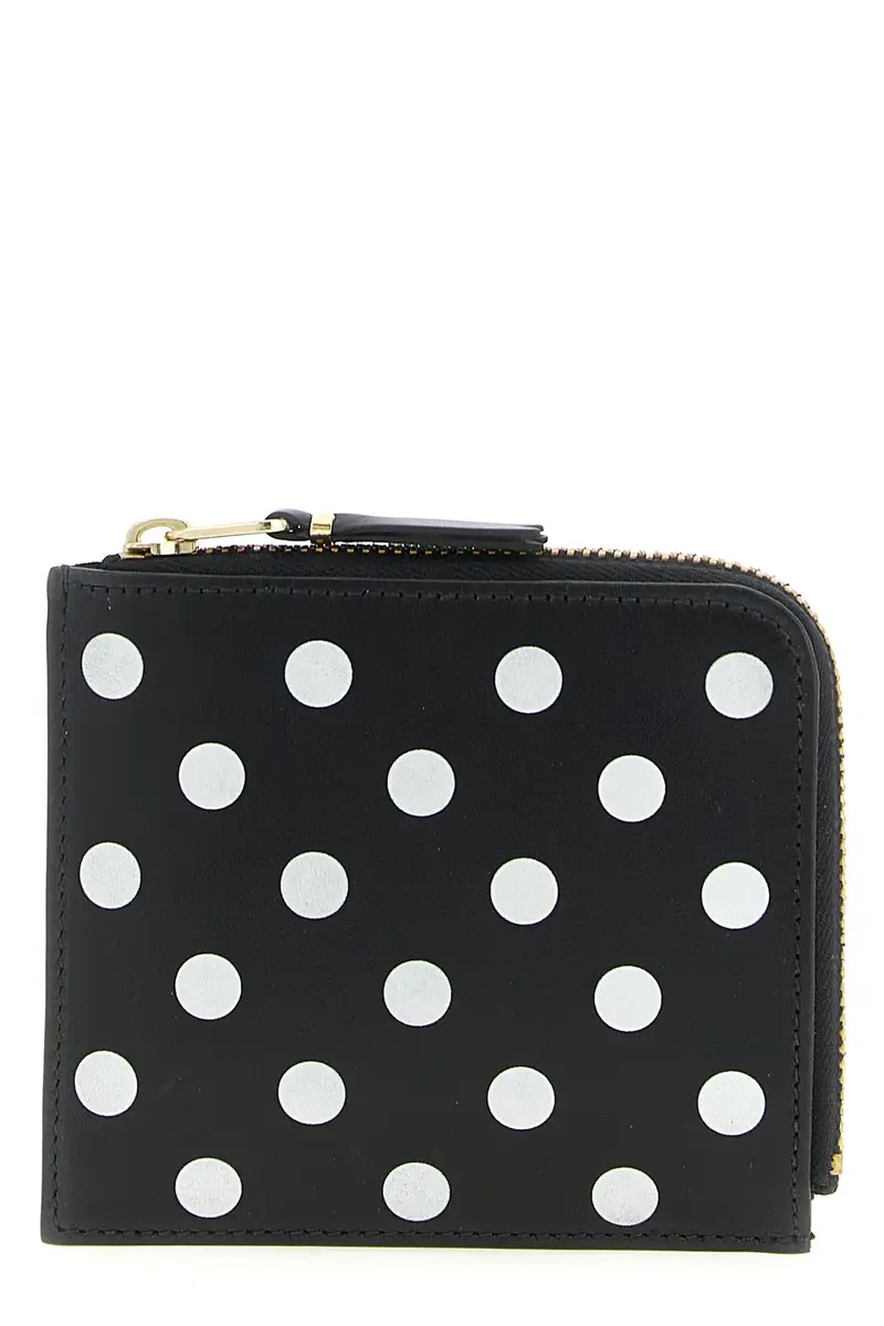 Portafoglio Polka Dots Printed Bianco