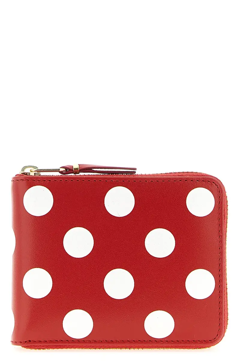 Portafoglio Polka Dots Printed Rosso