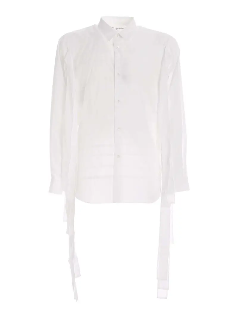 Camicia bianca con lacci Bianco