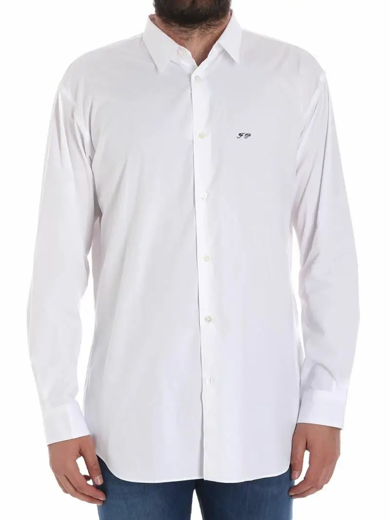 Camicia in cotone bianco