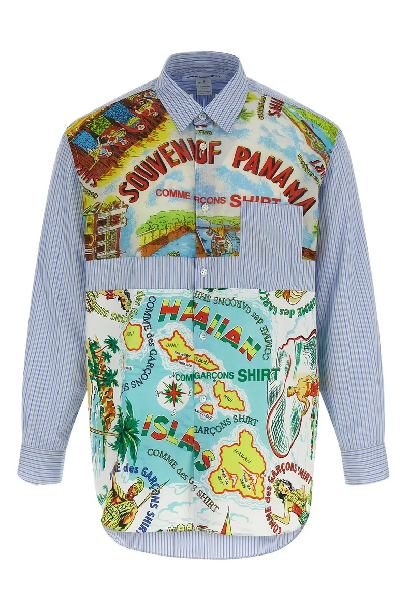 Camicia Inserti Fantasia Multi