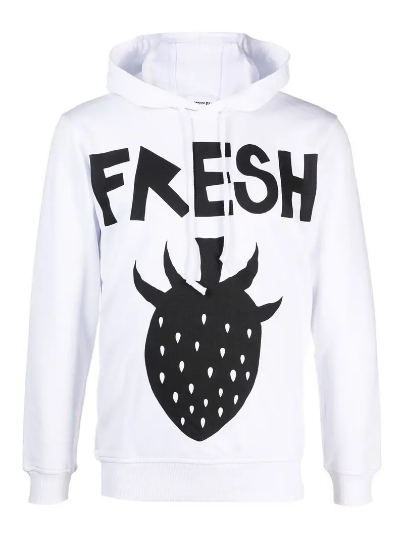 Felpa con cappuccio Bianco