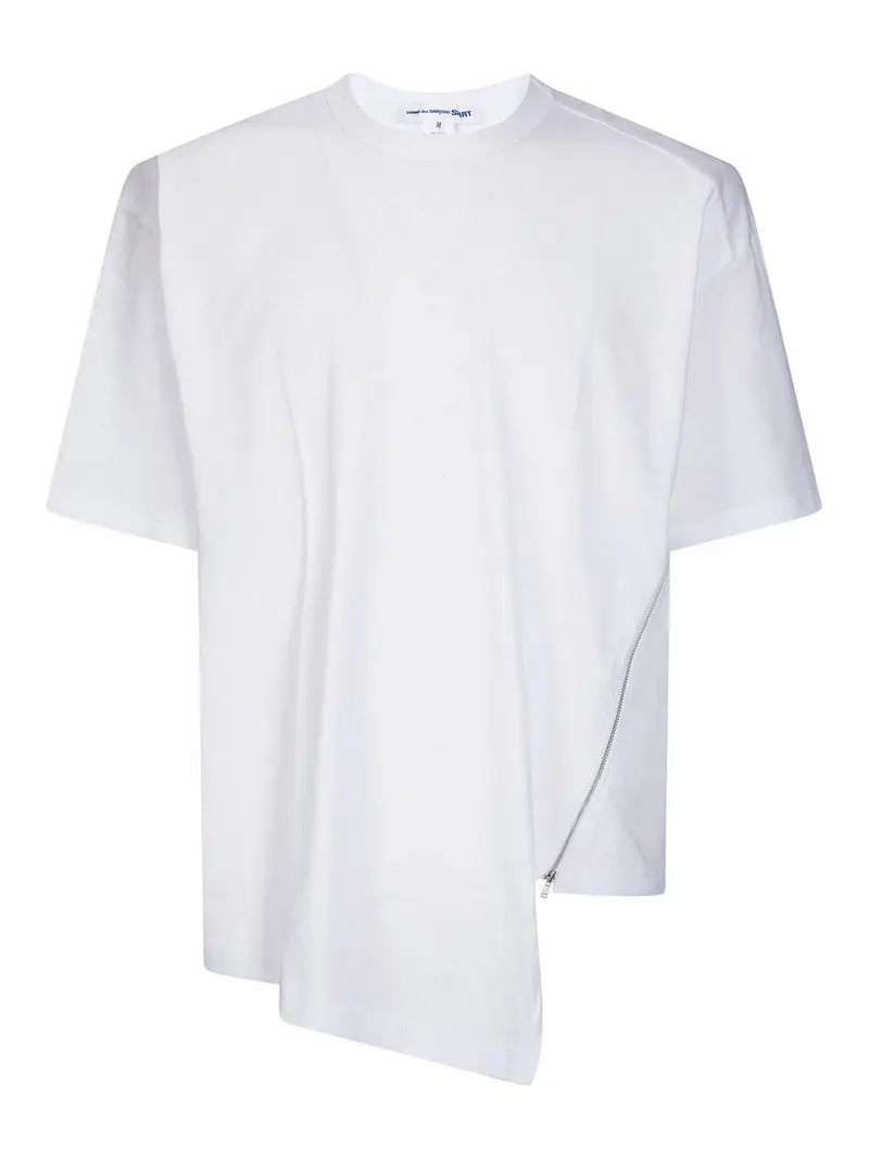 T-shirt da uomo lavorata a maglia Bianco