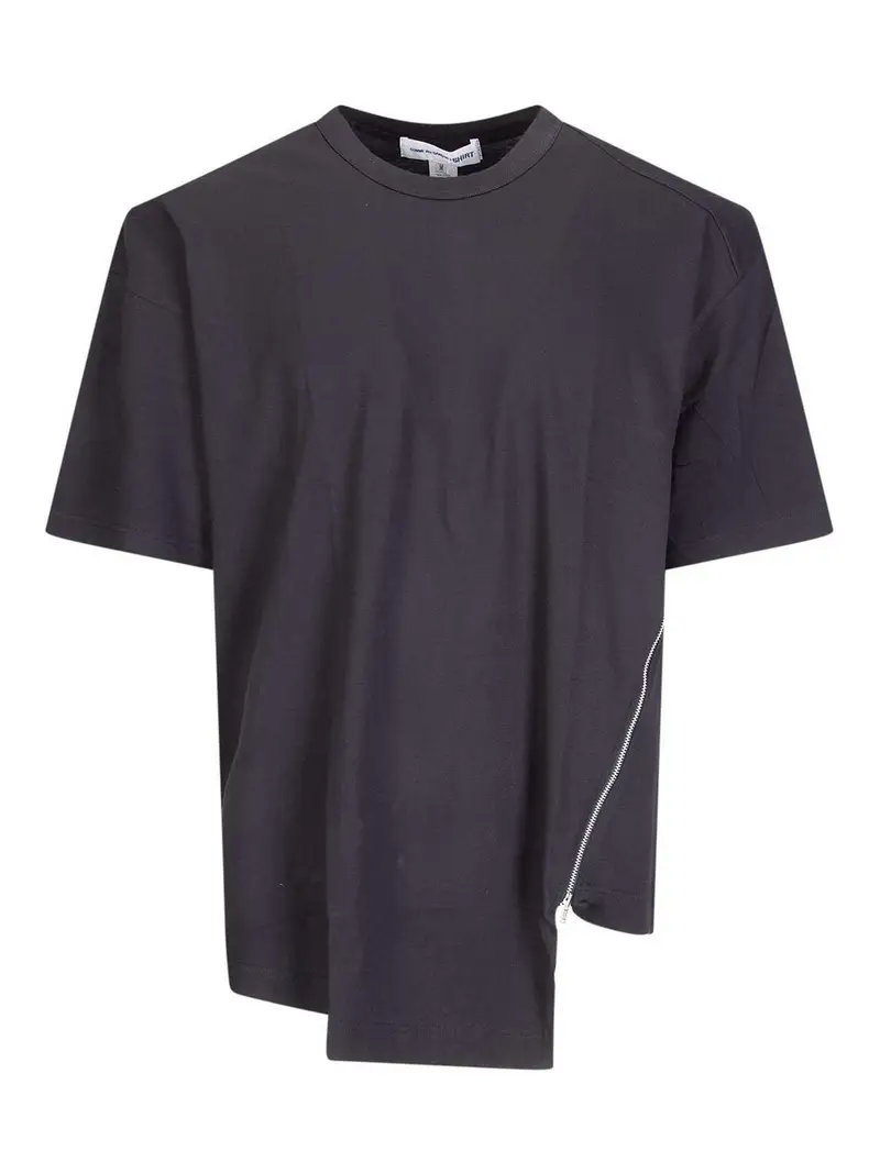 T-shirt da uomo lavorata a maglia Nero