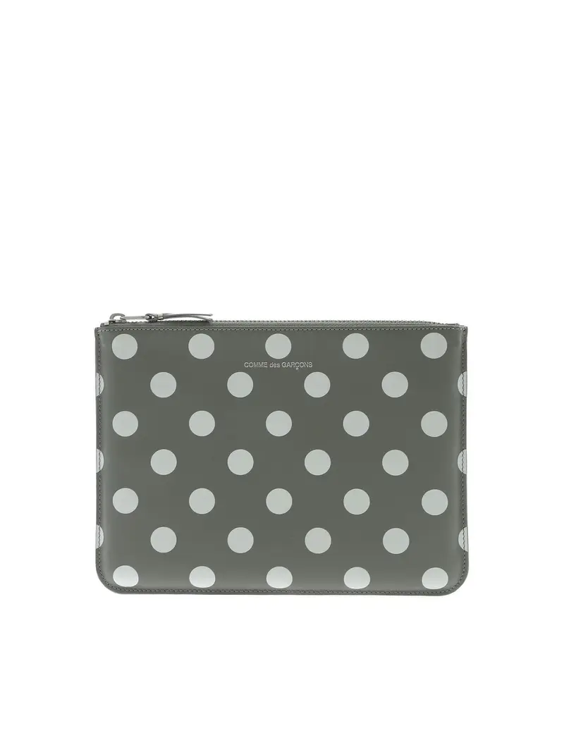 Busta a pois grigia Grigio