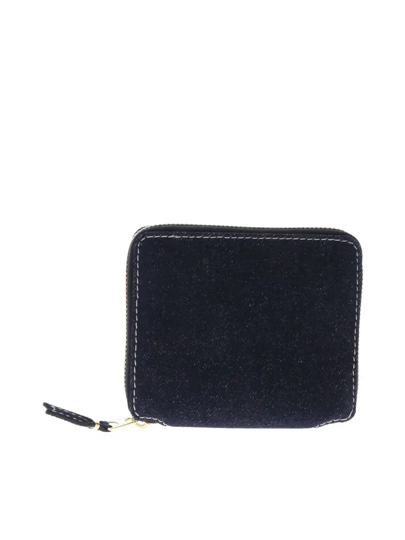 Portafoglio blu in denim
