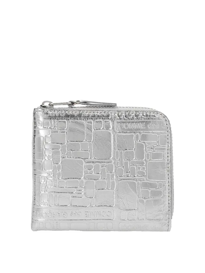 Portafoglio in pelle Argento