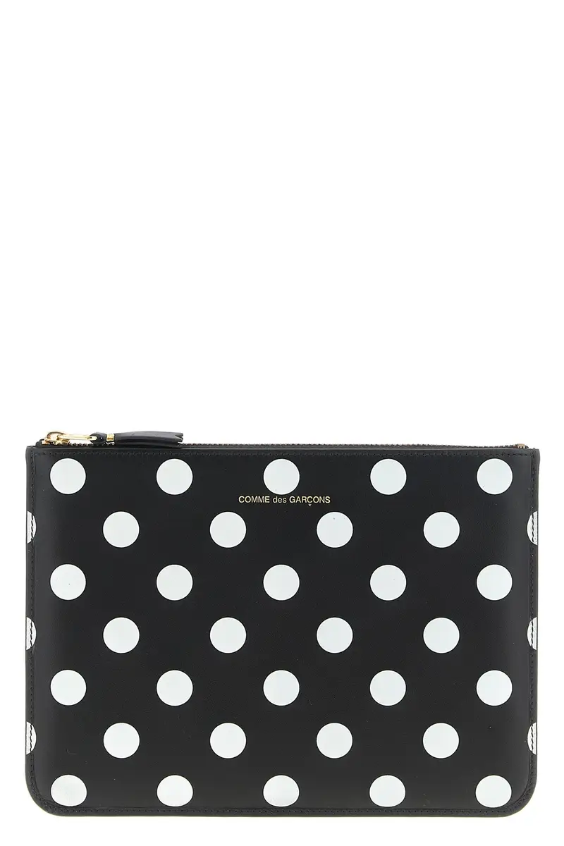Portafoglio 'Polka Dots Printed' Bianco