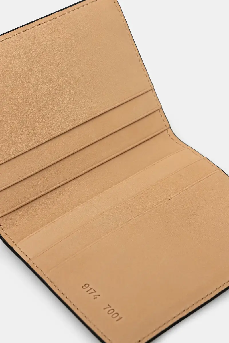 portacarte in pelle Card Holder Wallet colore nero 9174.7001 miniatura 3