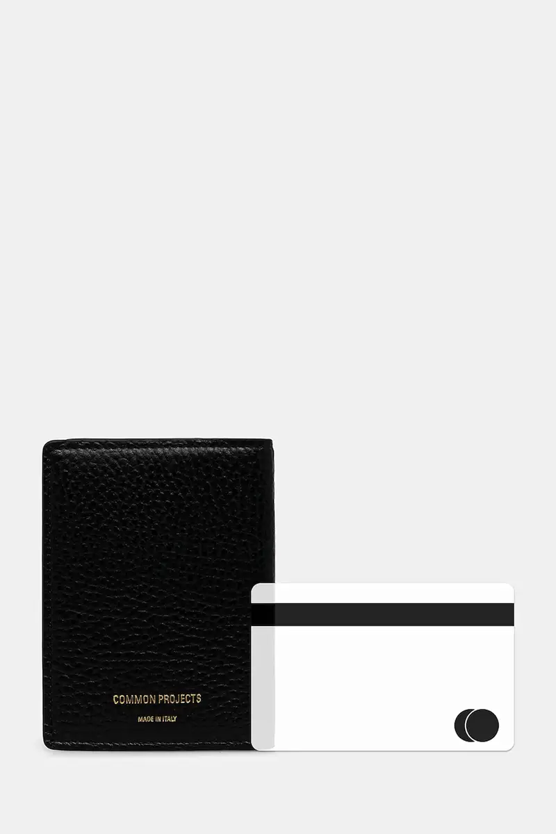 portacarte in pelle Card Holder Wallet colore nero 9174.7001 miniatura 5