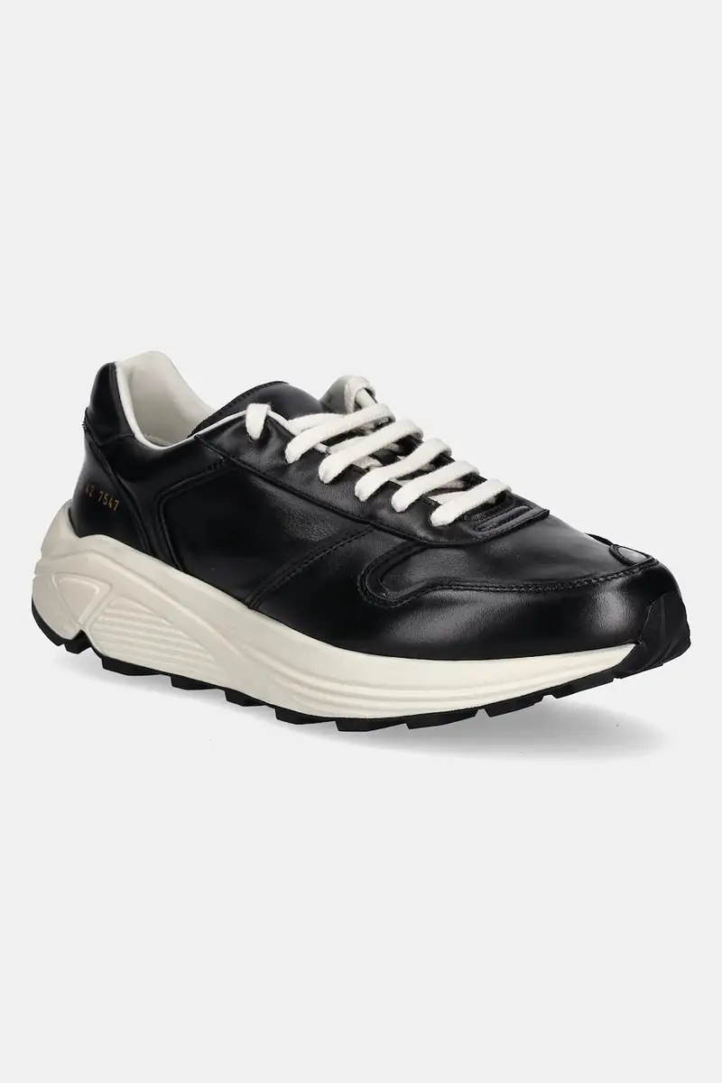 sneakers in pelle Premium Runner uomo colore nero 2488