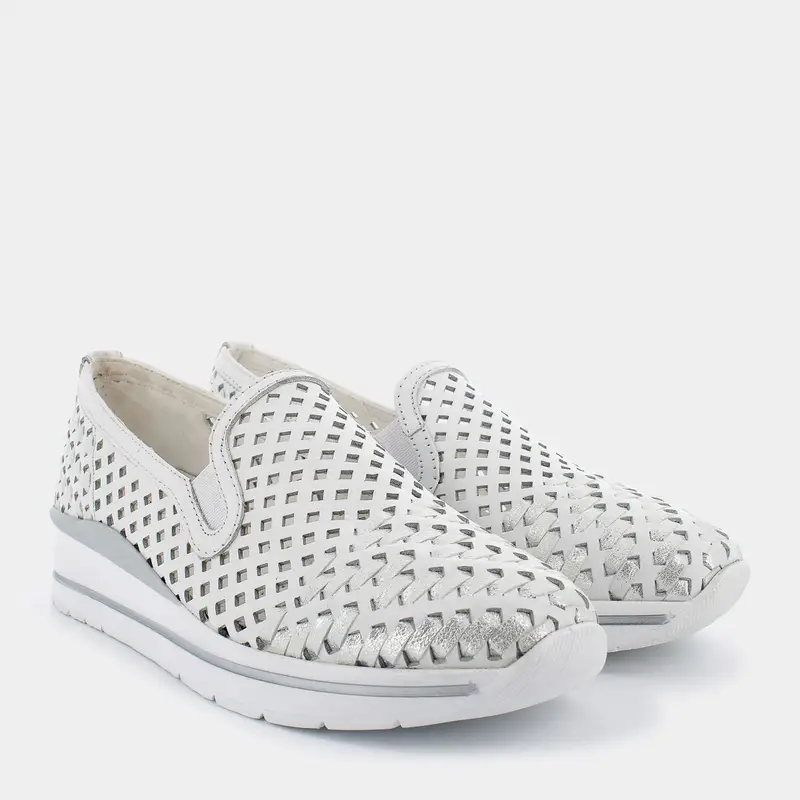 COMODIA Mocassini Donna Bianco 2965350 miniatura 2