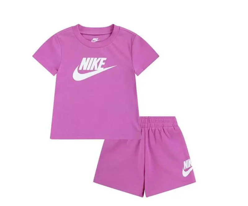 Completino bambina nike club tee - rosa |  Nike